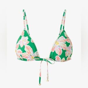 By Malina - Luxury NWT Fleurine Triangle Bikini Top in Green Lily
